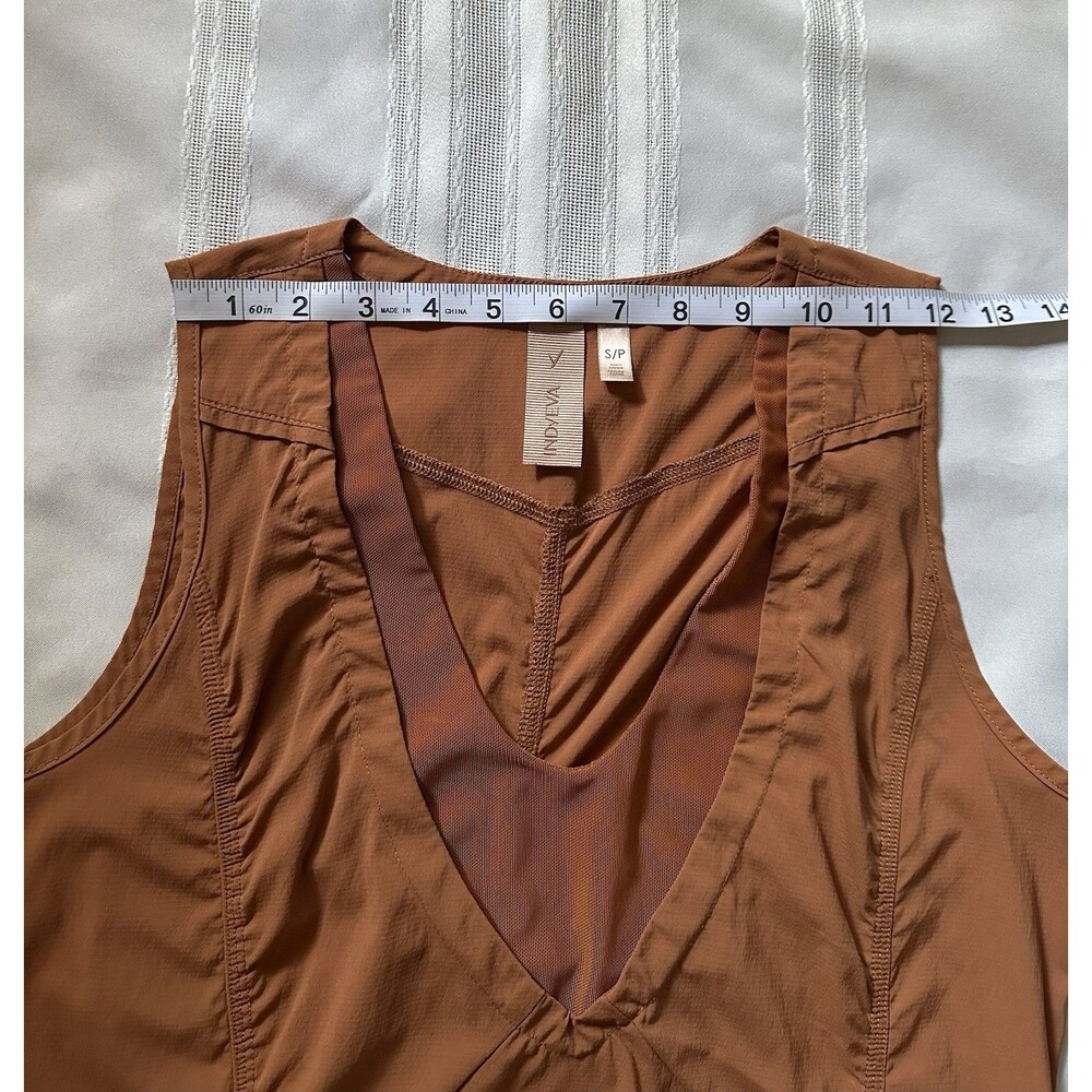 Indyeva Liike Dress Size S Rust Copper Orange / Terracota Hiking Athleisure EUC - Picture 9 of 15